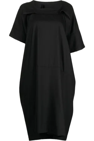 Marina Yee Asymmetric midi wool dress