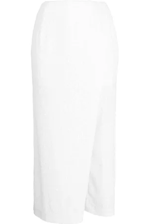 UNDERCOVER Sequin-embellishment cropped trousers