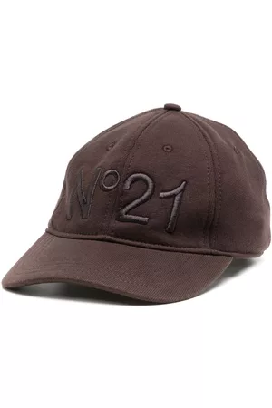 Nº21 Men Hats - Logo-embroidered cotton cap