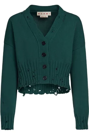 Marni Distressed cropped cardigan