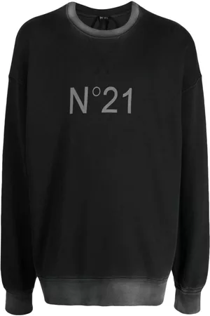 Nº21 Men Sweatshirts - Logo-print cotton sweatshirt
