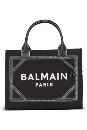 Balmain B-Army logo-embroidered tote bag