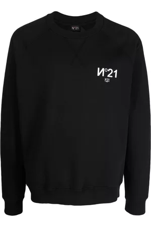 Nº21 Men Sweatshirts - Logo-print cotton sweatshirt