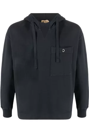 Ten Cate Men Sweatshirts - Logo-patch drawstring cotton hoodie
