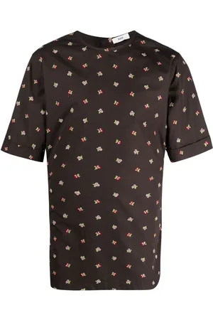 RIER Floral-print cotton T-shirt