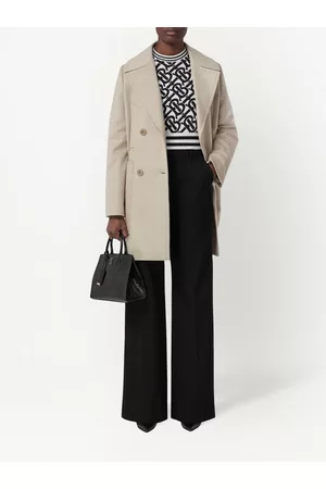 Burberry Women Coats - Notched-collar double-breasted coat