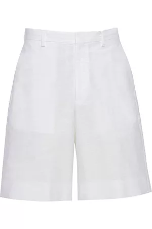 Prada Men Bermudas - Triangle-logo bermuda shorts