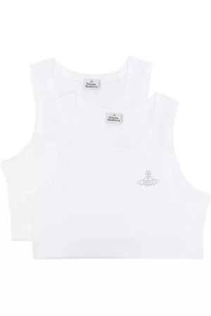 Vivienne Westwood Men Tank Tops - Two-pack logo-print tank tops