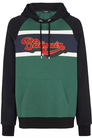 Balmain Logo-print cotton hoodie