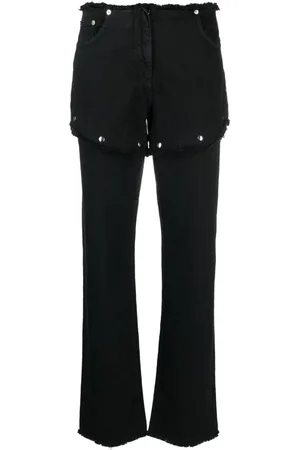 1017 ALYX 9SM Snap Off frayed straight-leg jeans