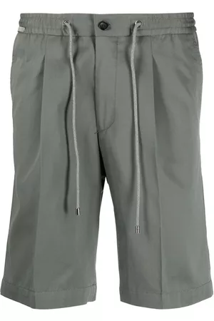 corneliani Men Shorts - Drawstring-waist chino shorts