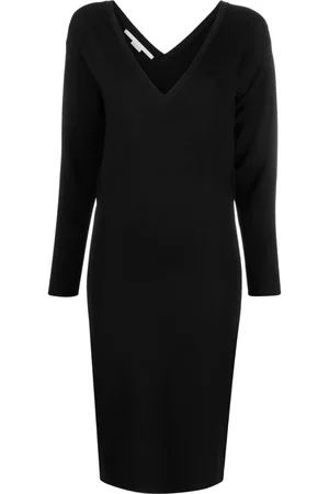 Stella McCartney V-neck knitted midi dress