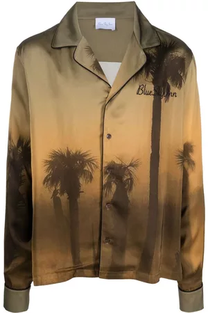 BLUE SKY INN Palm tree-print long-sleeve shirt
