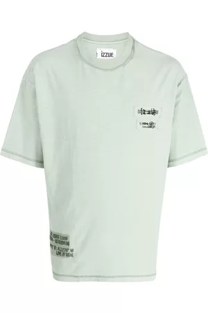 Izzue Logo-patch cotton T-shirt
