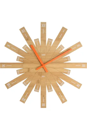 Alessi Raggiante bamboo wall clock