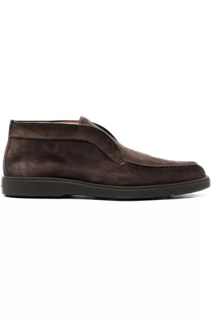 santoni Men Boots - Desert slip-on suede boots
