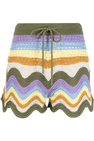 ZIMMERMANN Striped crochet shorts