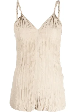 Totême Twist-strap crinkled top