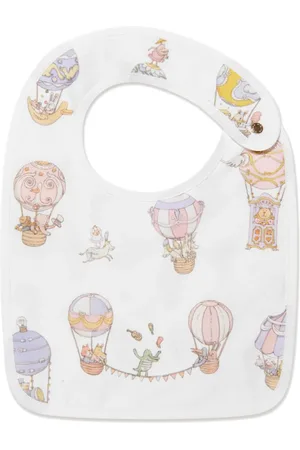 Atelier Choux Balloon-print organic cotton bib