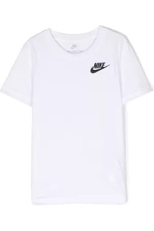 Nike Boys Short Sleeve - Logo-embroidery crew-neck T-shirt