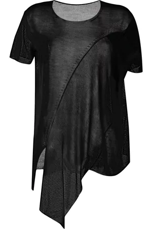 YOHJI YAMAMOTO Asymmetric semi-sheer T-shirt