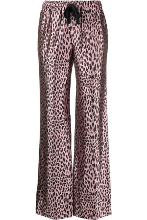Zadig & Voltaire Leopard-print satin trousers