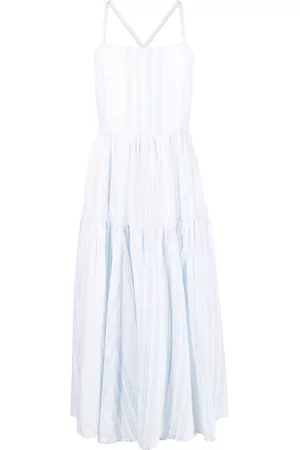 Ralph Lauren Women Midi Dresses - Striped linen midi dress