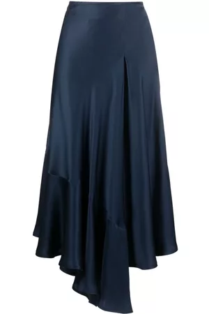 Colville Asymmetric-hem silk skirt