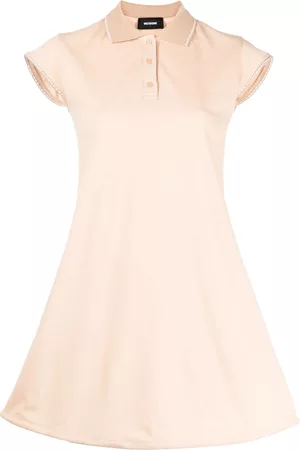 We11 Done Contrasting-trim flared cotton dress