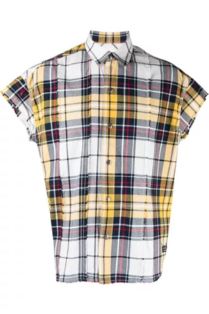 Izzue Check-pattern cotton shirt