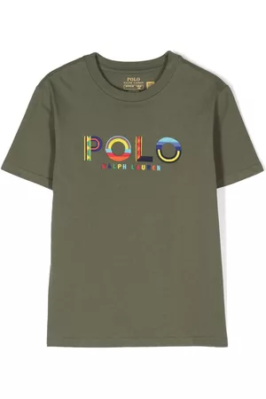 Ralph Lauren Boys Short Sleeve - Logo-embroidered cotton T-shirt