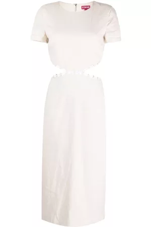 Staud Matteo linen midi dress