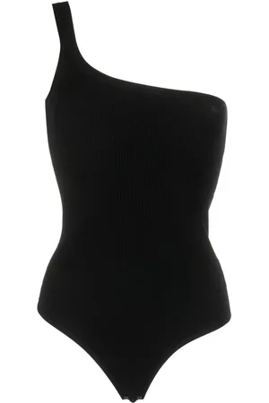 Michael Kors One-shoulder ribbed-knit bodysuit