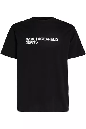 Karl Lagerfeld Men Short Sleeve - Logo-print organic-cotton T-shirt