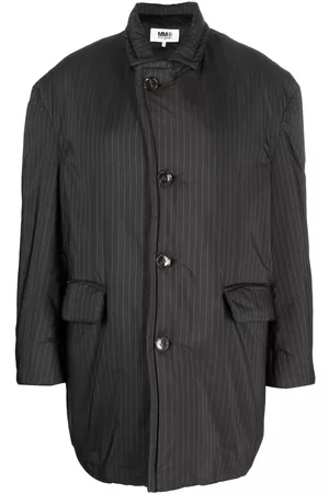 Maison Margiela Pinstripe button-fastening jacket