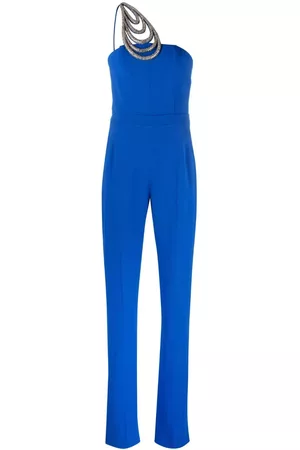 DAVID KOMA Women Jumpsuits - Oyster Shell one-shoulder jumpsuit