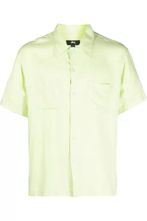 STUSSY Men Short sleeves - Contrast-stitching short-sleeve shirt