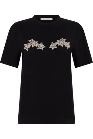 Christopher Kane Floral-appliqué short-sleeve T-shirt