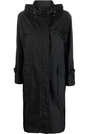 Moncler Women Parkas - Hooded drawstring parka