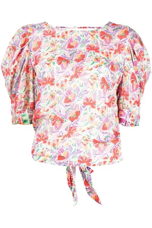 Bash Open-back tie-fastening blouse
