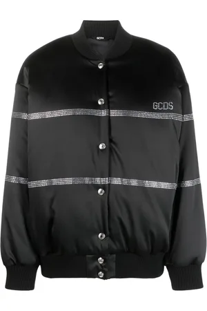 GCDS Bling logo-embellished bomber jacket