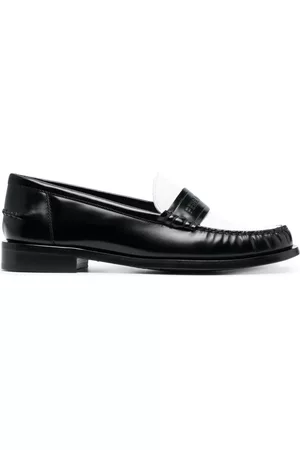 Salvatore Ferragamo Women Loafers - Two-tone leather loafers
