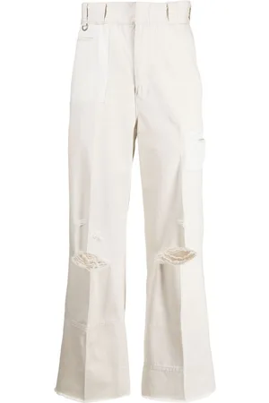 UNDERCOVER Distressed straight-leg trousers
