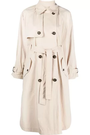 Brunello Cucinelli Women Trench Coats - Buttoned trench coat