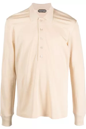 Tom Ford Piqué long-sleeve polo shirt
