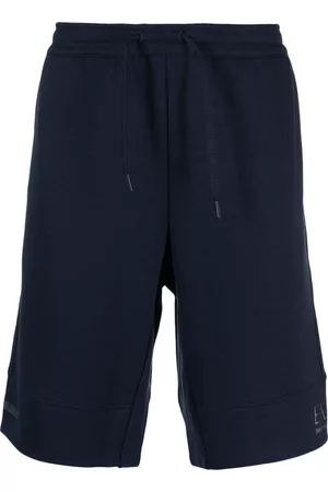 EA7 Men Sports Shorts - Drawstring cotton track shorts
