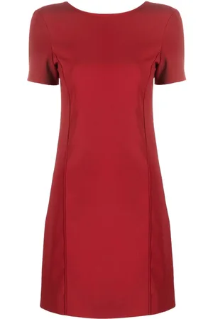 Patrizia Pepe Short-sleeved crepe A-line mini dress