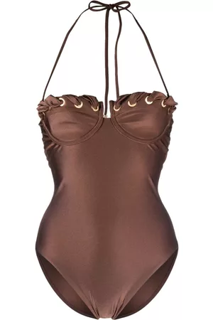 ZIMMERMANN Devi eyelet-detail swimsuit