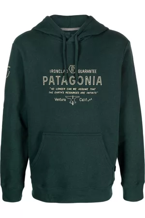 Patagonia Men Sweatshirts - Logo-print recycled-cotton hoodie