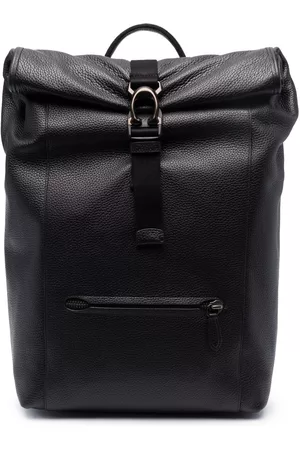 Coach Men Rucksacks - Roll-top leather backpack